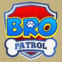 Bro Patrol Dog Funny Gift Birthday Party Mousepad thumb 1