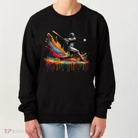 Baseball Player Drip Baseball Baseball Lover Cute Gift Women's Sweatshirt thumb 0