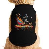 Baseball Player Drip Baseball Baseball Lover Cute Gift Doggie Tank thumb 0