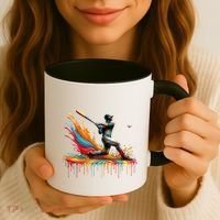 Baseball Player Drip Baseball Baseball Lover Cute Gift Coffee Mug thumb 3