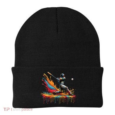 Baseball Player Drip Baseball Baseball Lover Cute Gift Beanie