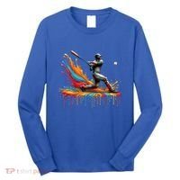 Baseball Player Drip Baseball Baseball Lover Cute Gift Long Sleeve Shirt thumb 0