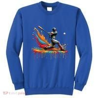 Baseball Player Drip Baseball Baseball Lover Cute Gift Sweatshirt thumb 0