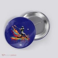 Baseball Player Drip Baseball Baseball Lover Cute Gift Button thumb 0