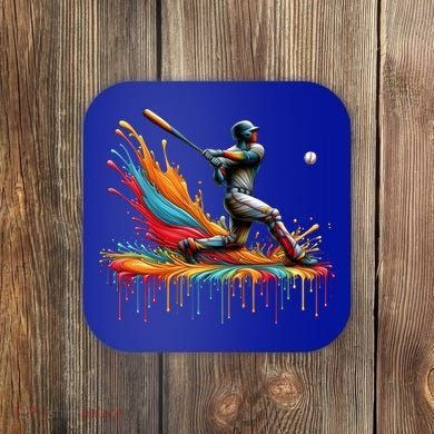 Baseball Player Drip Baseball Baseball Lover Cute Gift Coaster