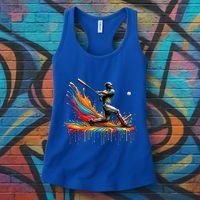 Baseball Player Drip Baseball Baseball Lover Cute Gift Women's Tank Top thumb 3