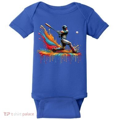 Baseball Player Drip Baseball Baseball Lover Cute Gift Baby Bodysuit