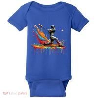 Baseball Player Drip Baseball Baseball Lover Cute Gift Baby Bodysuit thumb 0