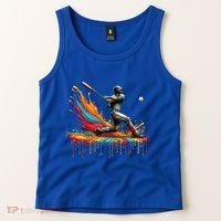 Baseball Player Drip Baseball Baseball Lover Cute Gift Tank Top thumb 2