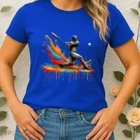 Baseball Player Drip Baseball Baseball Lover Cute Gift Women's T-Shirt thumb 2