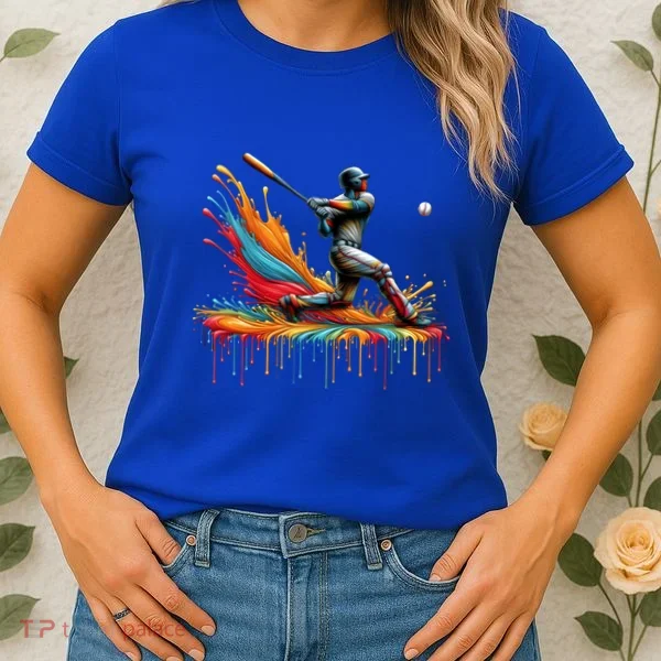 Baseball Player Drip Baseball Baseball Lover Cute Gift Women's T-Shirt