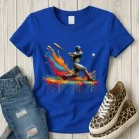 Baseball Player Drip Baseball Baseball Lover Cute Gift Women's T-Shirt thumb 3