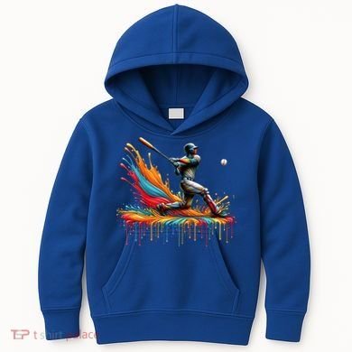 Baseball Player Drip Baseball Baseball Lover Cute Gift Kids Hoodie