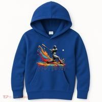 Baseball Player Drip Baseball Baseball Lover Cute Gift Kids Hoodie thumb 0