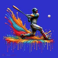Baseball Player Drip Baseball Baseball Lover Cute Gift Kids Long Sleeve Shirt thumb 2
