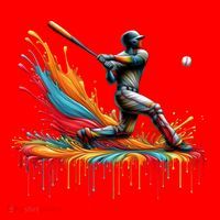 Baseball Player Drip Baseball Baseball Lover Cute Gift Santa Hat thumb 1