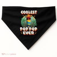 Best Pop Ever Pop Pop Popsicle PopPop Coolest Pop It USA-Made Doggie Bandana thumb 0