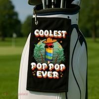 Best Pop Ever Pop Pop Popsicle PopPop Coolest Pop It Golf Towel thumb 2