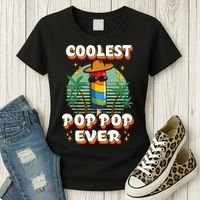 Best Pop Ever Pop Pop Popsicle PopPop Coolest Pop It Women's T-Shirt thumb 3