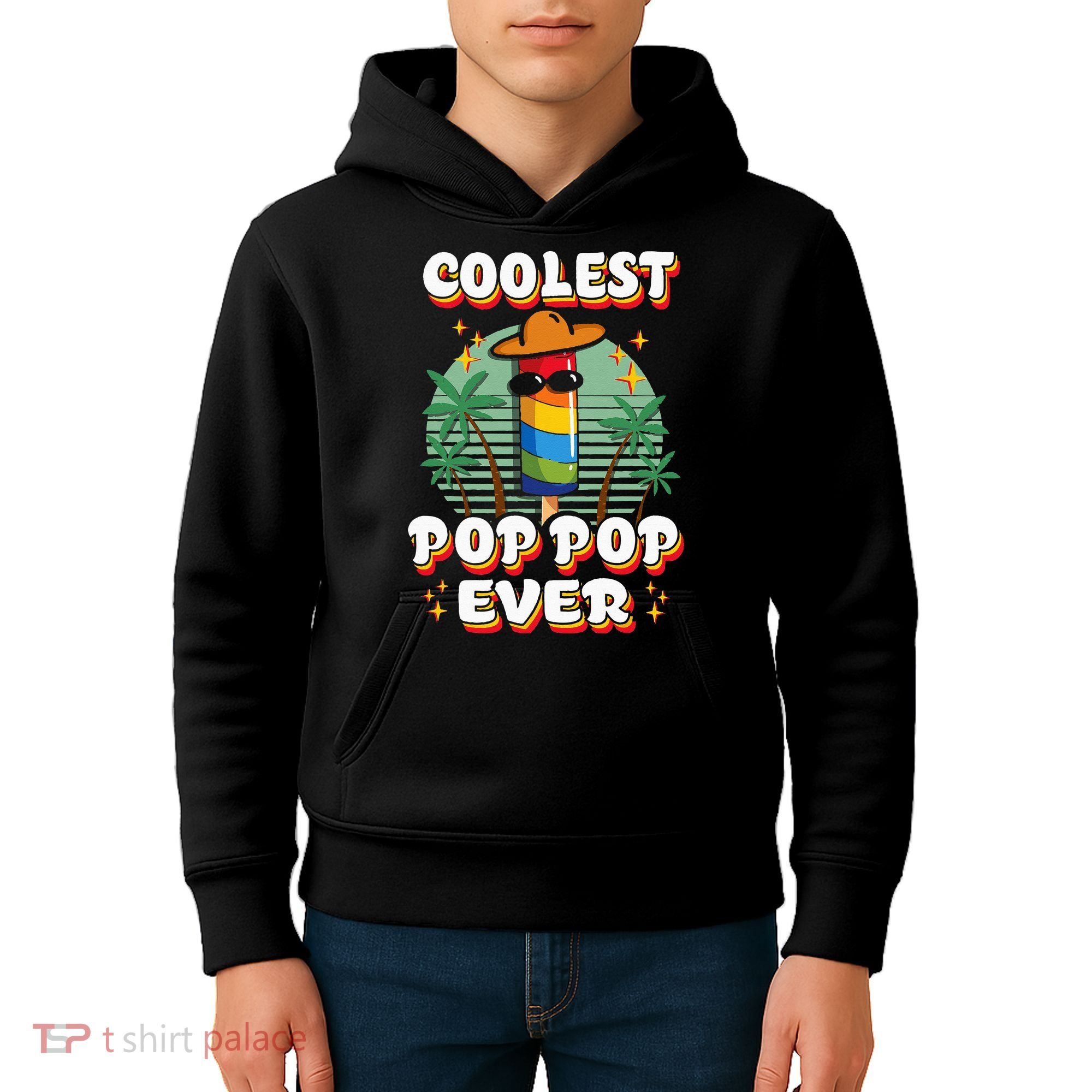Best Pop Ever Pop Pop Popsicle PopPop Coolest Pop It Kids Hoodie