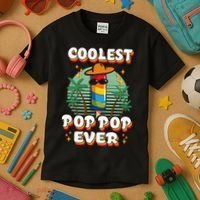 Best Pop Ever Pop Pop Popsicle PopPop Coolest Pop It Kids T-Shirt thumb 3