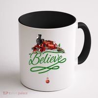 Believe Polar Express Christmas Holiday Train Coffee Mug thumb 1