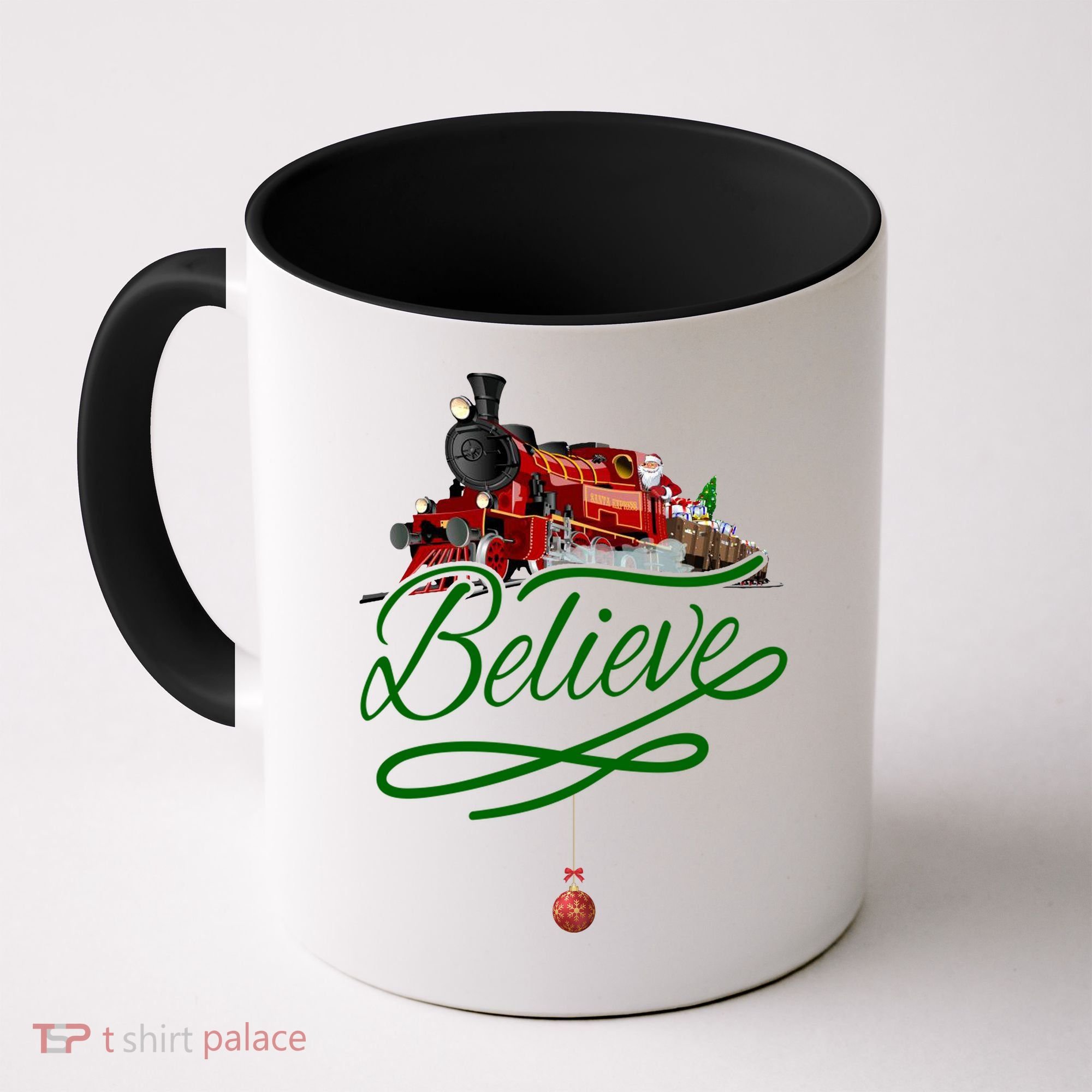 Believe Polar Express Christmas Holiday Train Coffee Mug