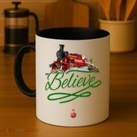 Believe Polar Express Christmas Holiday Train Coffee Mug thumb 4