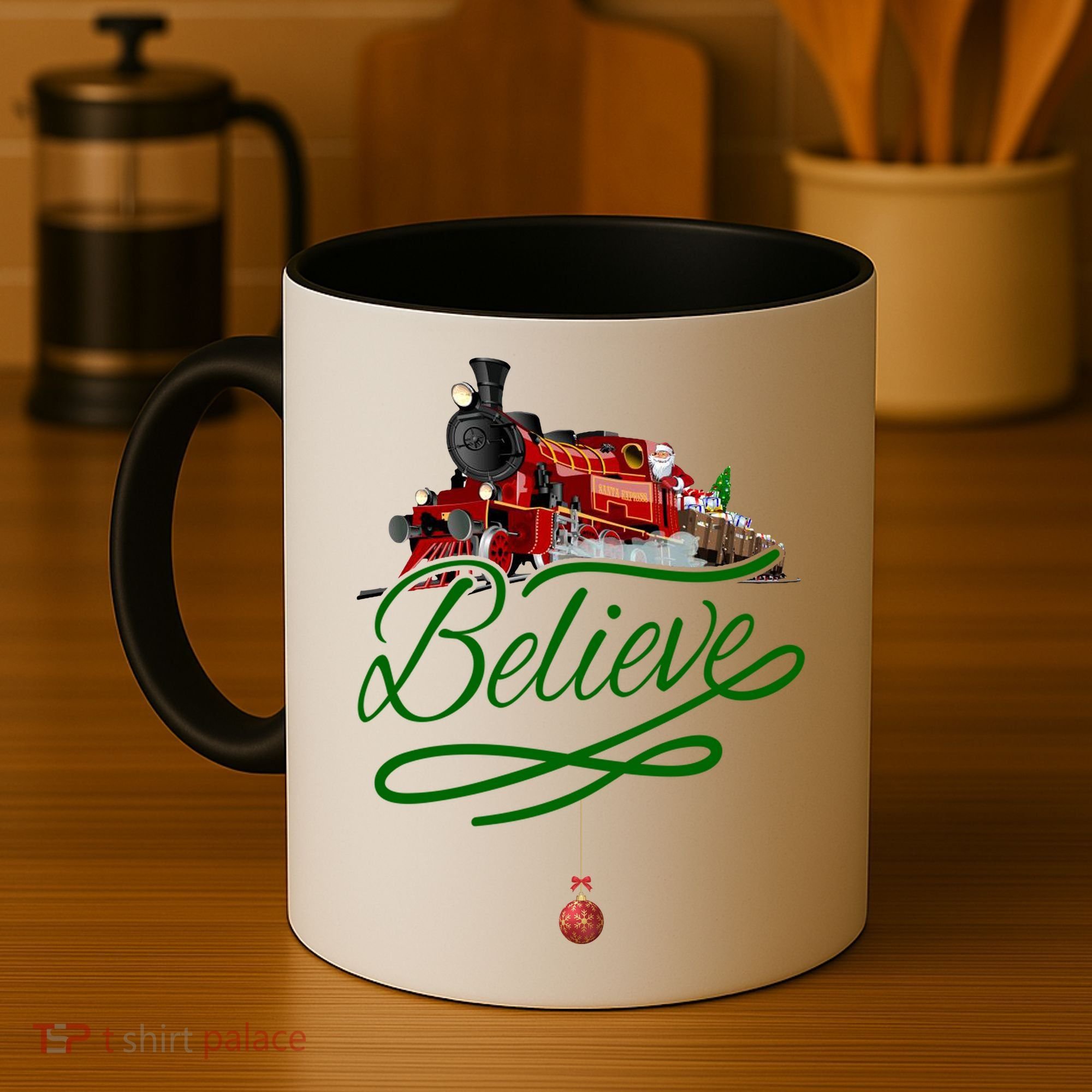 Believe Polar Express Christmas Holiday Train Coffee Mug