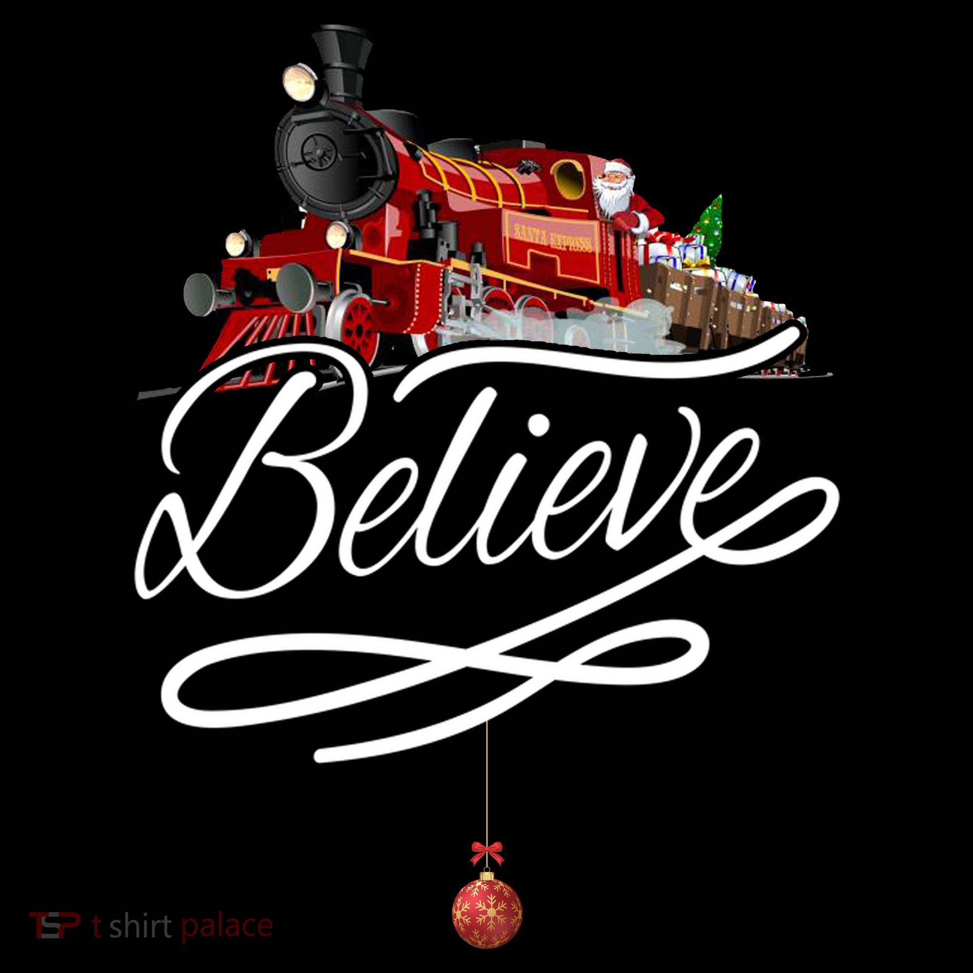Believe Polar Express Christmas Holiday Train Women's Hoodie