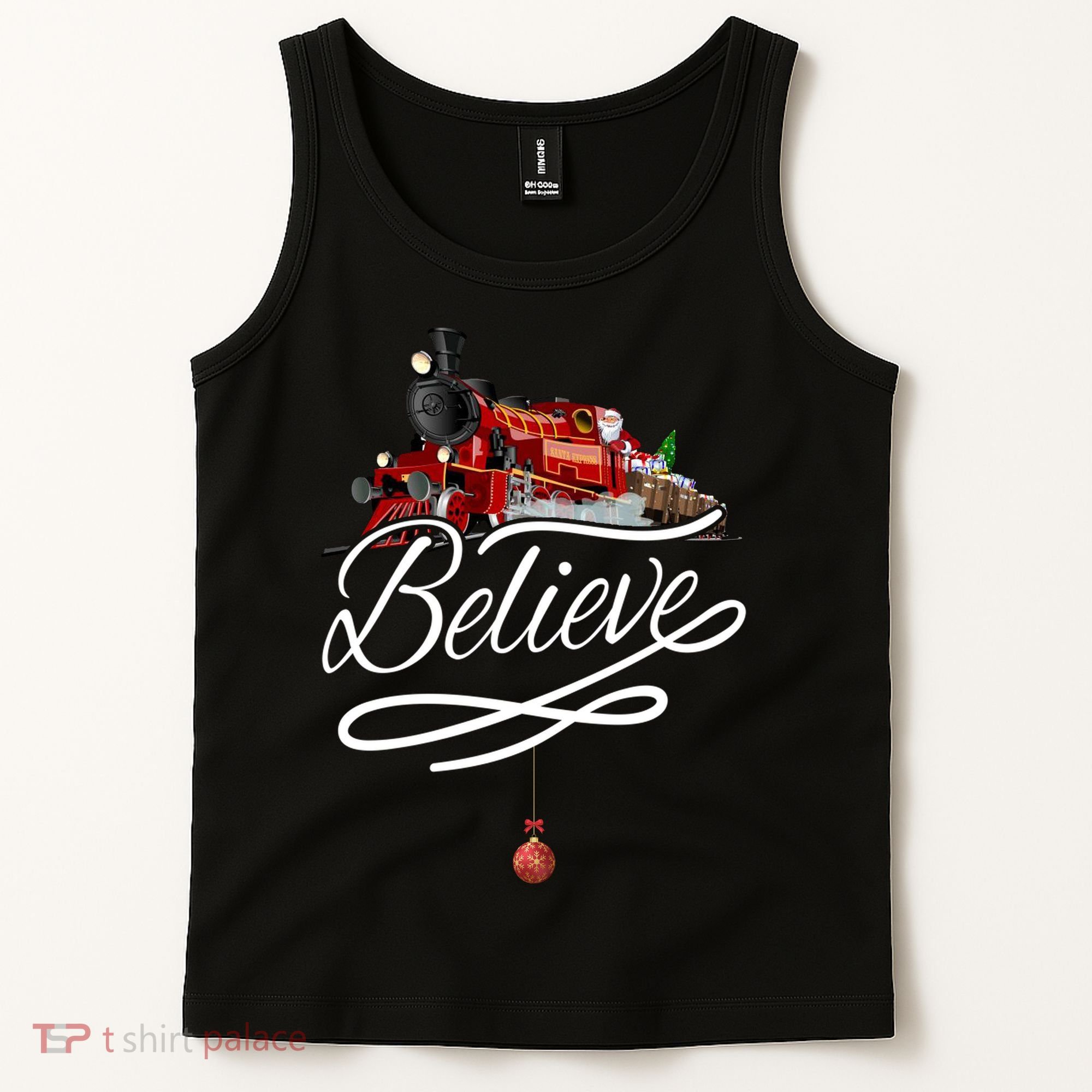 Believe Polar Express Christmas Holiday Train Tank Top