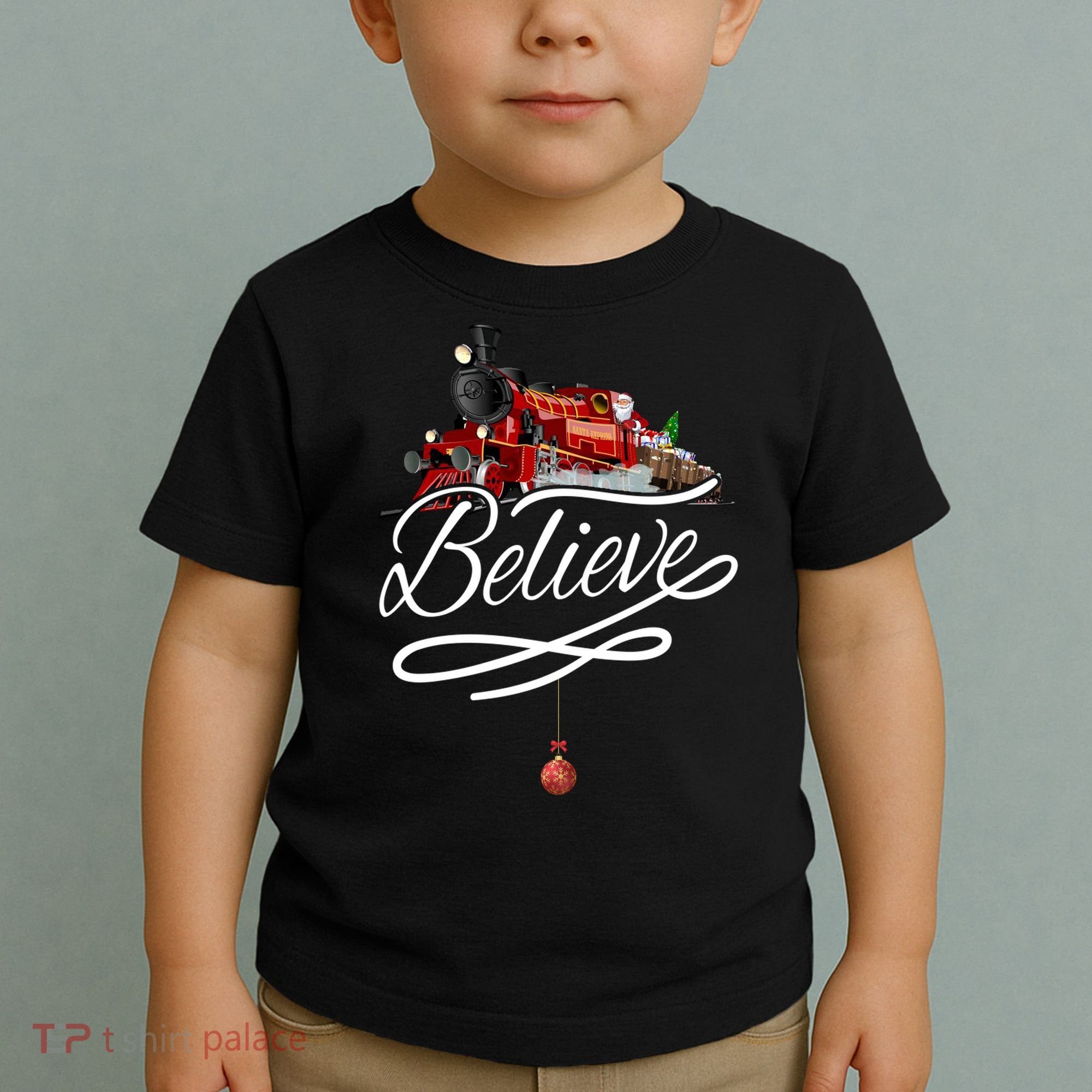 Believe Polar Express Christmas Holiday Train Toddler T-Shirt