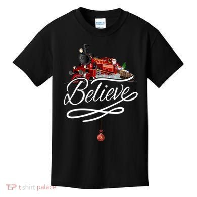 Believe Polar Express Christmas Holiday Train Kids T-Shirt