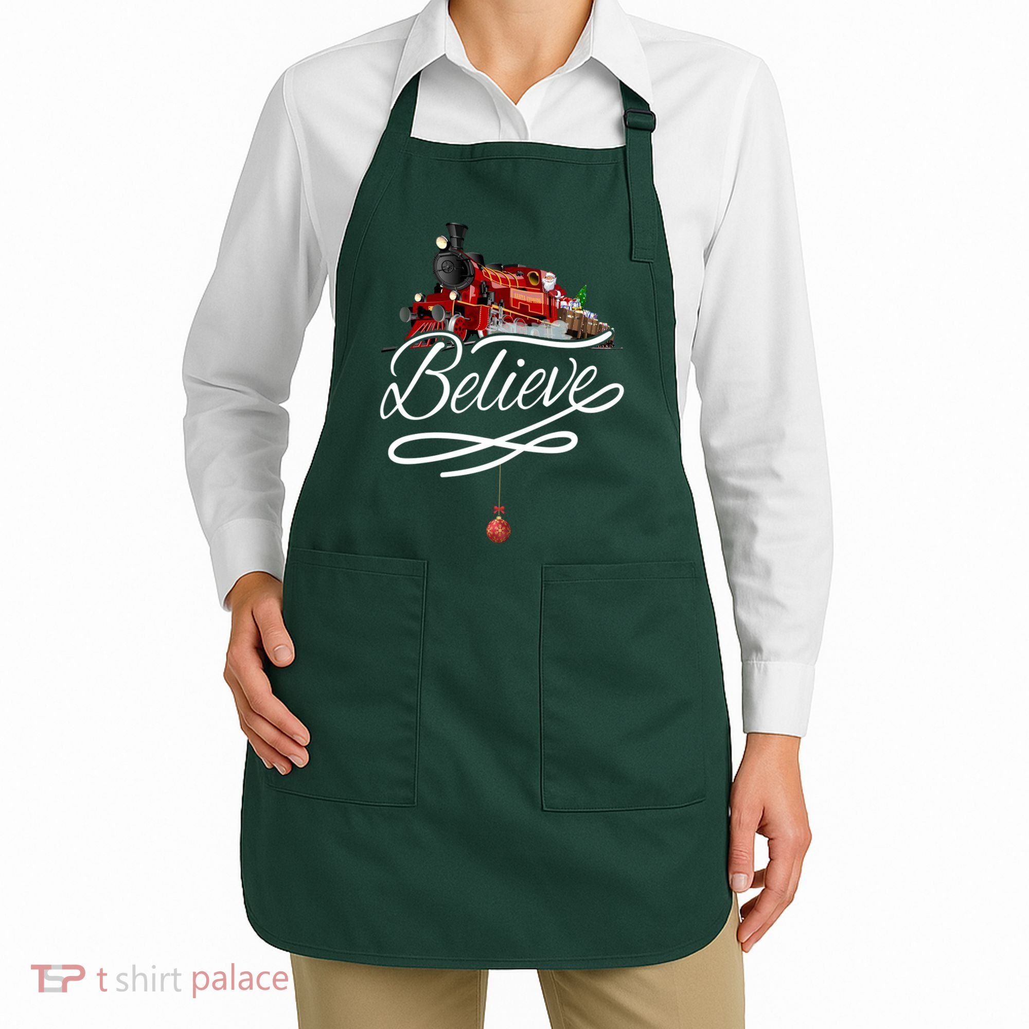 Believe Polar Express Christmas Holiday Train Apron