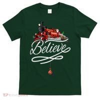 Believe Polar Express Christmas Holiday Train T-Shirt thumb 0