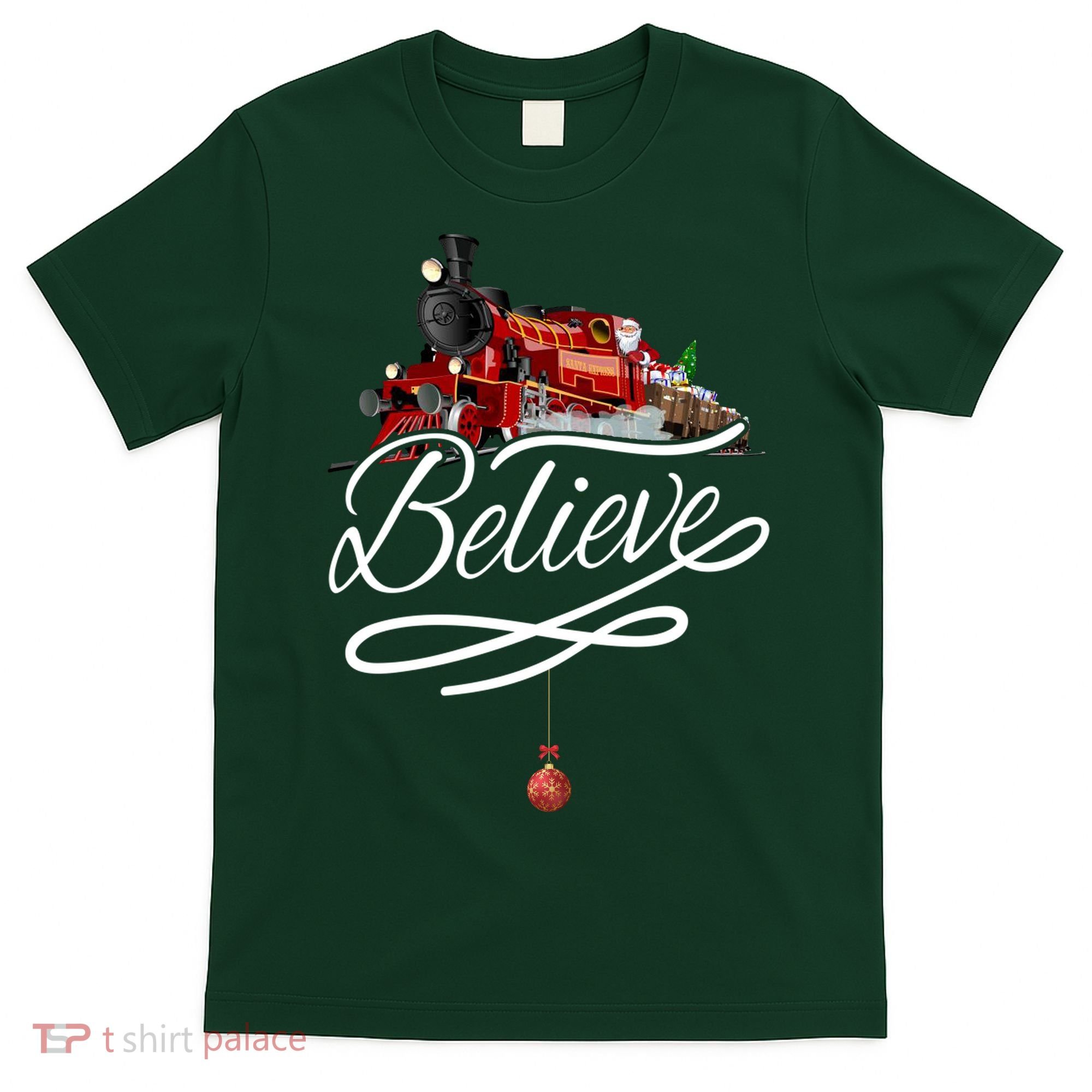 Believe Polar Express Christmas Holiday Train T-Shirt