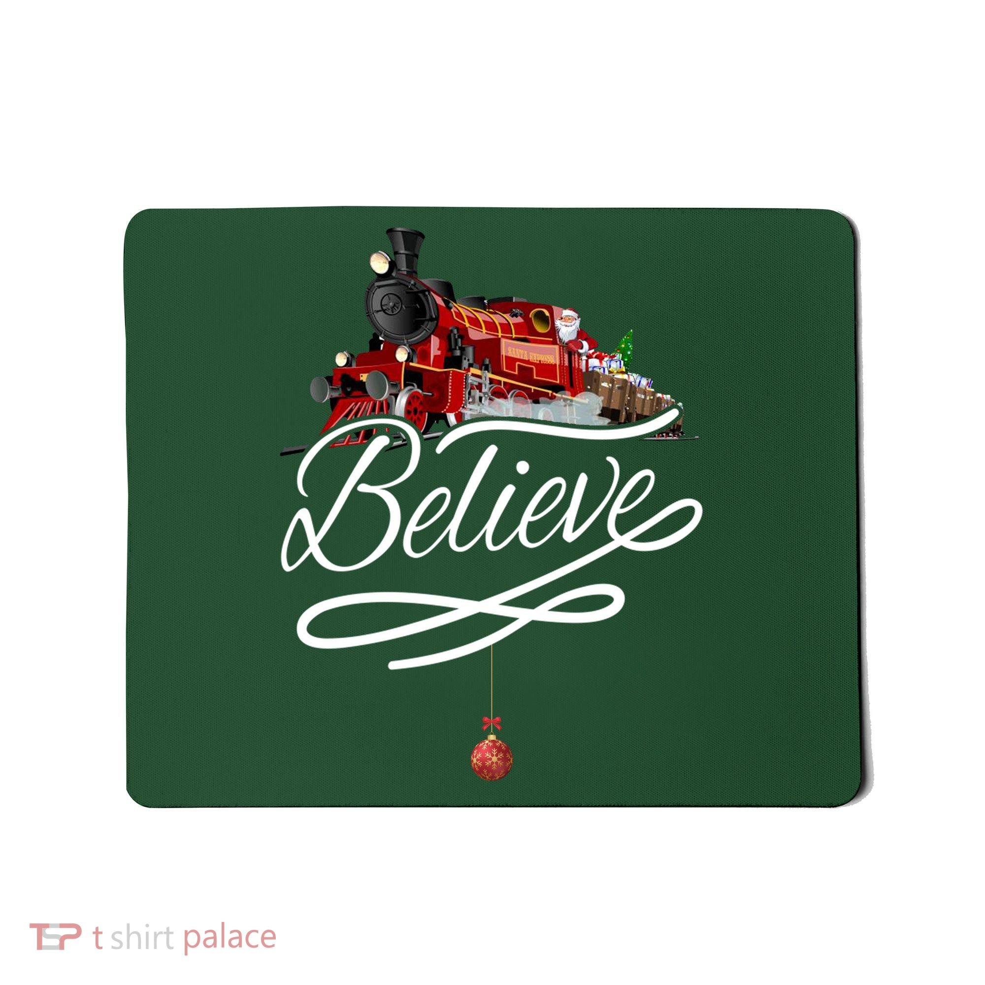 Believe Polar Express Christmas Holiday Train Mousepad