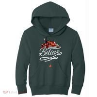 Believe Polar Express Christmas Holiday Train Kids Hoodie thumb 0