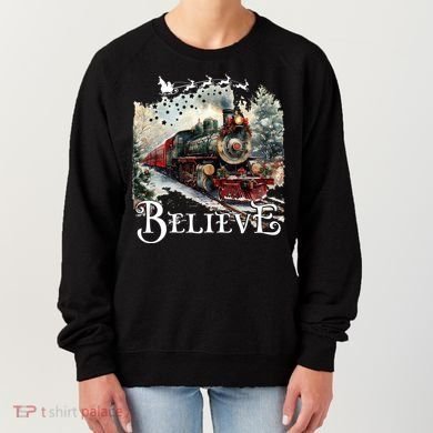 Believe Polar Express Christmas Train Women's Sweatshirt