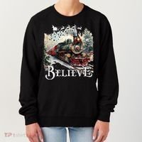 Believe Polar Express Christmas Train Women's Sweatshirt thumb 0