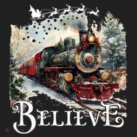 Believe Polar Express Christmas Train Women's Sweatshirt thumb 2