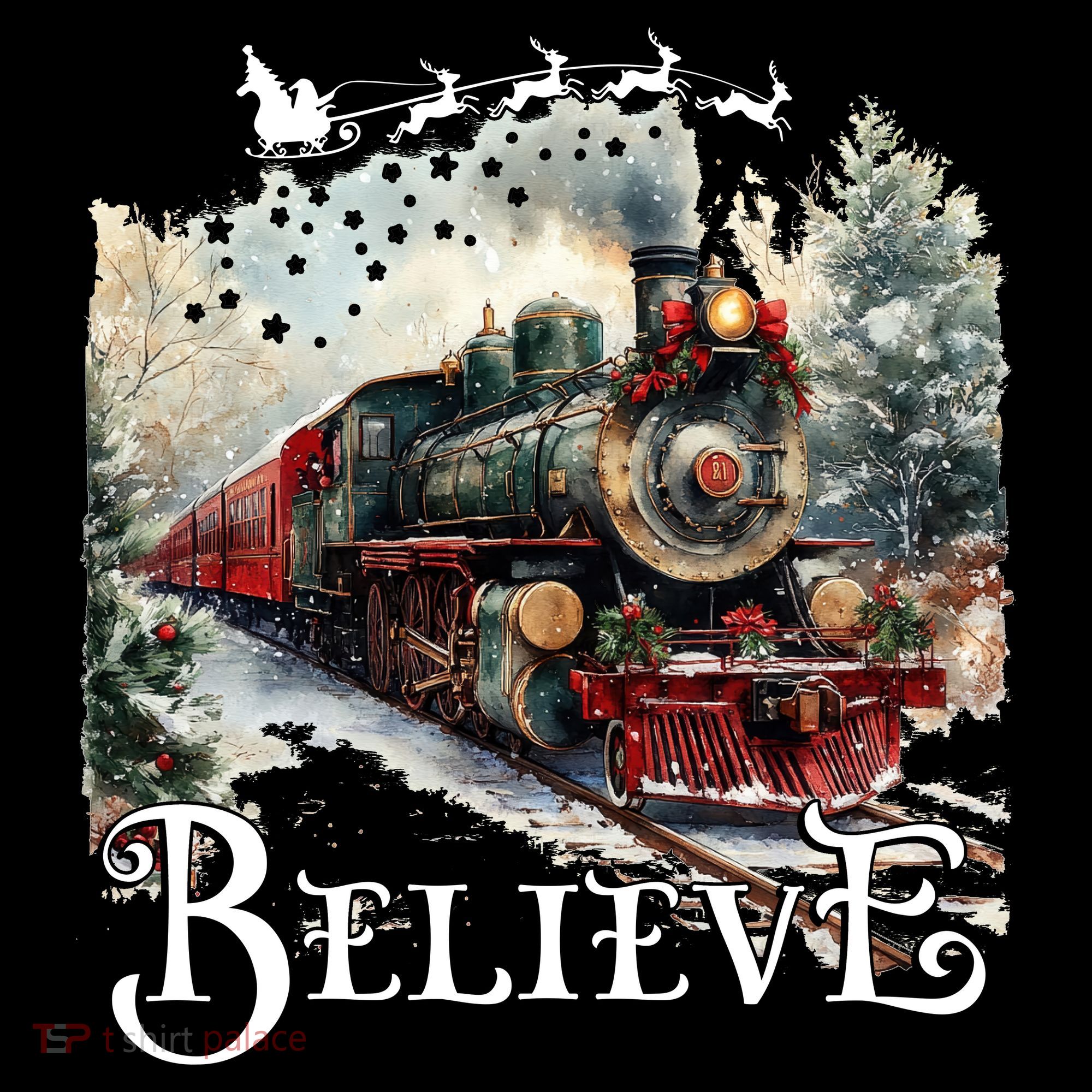 Believe Polar Express Christmas Train Toddler Hoodie