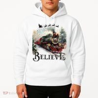 Believe Polar Express Christmas Train Hoodie thumb 2