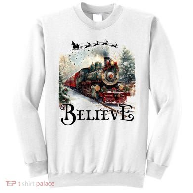 Believe Polar Express Christmas Train Sweatshirt