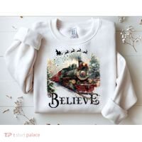 Believe Polar Express Christmas Train Sweatshirt thumb 2