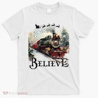 Believe Polar Express Christmas Train T-Shirt thumb 0