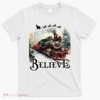 Believe Polar Express Christmas Train T-Shirt thumb 0