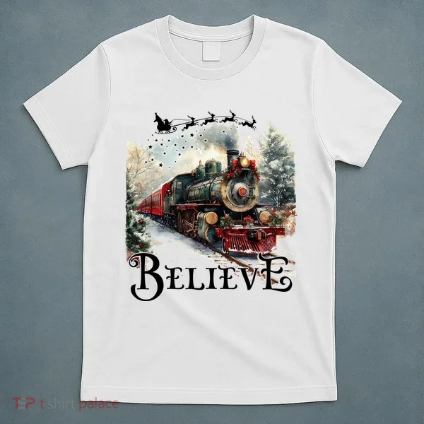 Believe Polar Express Christmas Train T-Shirt