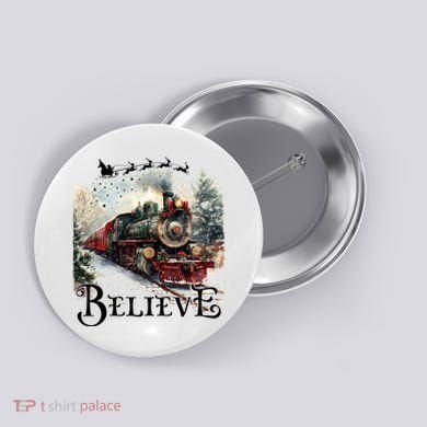 Believe Polar Express Christmas Train Button