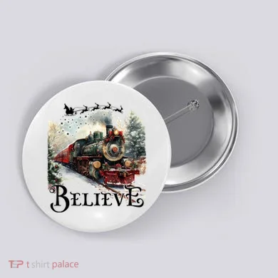 Believe Polar Express Christmas Train Button